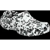 Crocs Clogs 'Classic Confetti' lichtgrijs / zwart / wit