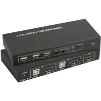 Speaka Professional KVM-switch 2 poorten HDMI USB 1920 x 1080 Pixel, 3840 x 2160 Pixel