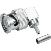 Telegärtner 100023458 100023458 BNC-connector Stekker, haaks 75 Ω 1 stuk(s)