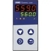 Jumo Quantrol LC100 Temperatuurregelaar L, J, T, K, E, N, S, R, Pt100, Pt1000, KTY Relais 3 A (b x h) 48 mm x 48 mm
