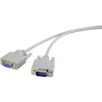 Renkforce Verlengkabel Serieel [1x D-sub stekker 9-polig - 1x D-sub bus 9-polig] 10.00 m Beige