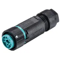 Wieland Electric 46.051.4553.6 Ronde connector Koppeling, recht Totaal aantal polen: 4 + PE Serie (ronde connectoren): RST MINI 1 stuk(s)