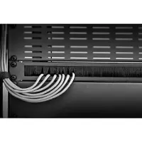 Renkforce RF-3429140 19 inch Afdekking met borstels voor patchkast 1 HE Zwart
