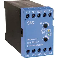 PETER ELECTRONIC SAS 3 20700.40003 Softstarter Motorvermogen bij 400 V 3.0 kW Motorvermogen bij 230 V 1.5 kW 400 V/AC Nominale stroom 6.5 A