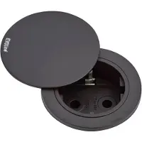 Evoline 159280004100 Inbouwstekkerdoos 1-voudig Zwart 1 stuk(s)