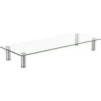 Speaka Professional Monitorstandaard Hoogte: 75 tot 90 mm Transparant