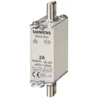 Siemens 3NA3801 Zekeringsinzetstuk Met mechanische beveiligingsweergave Geschikt voor Zekeringsgrootte 000-4 Afmeting zekering : 000 6 A 500 V/AC, 250 V/DC 3