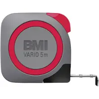 Bmi Taschenbandmaß VARIO 2m EG1 Bandbreite 13mm ABS-Kunstst. 411241820-EGI Rolmaat 2 m Staal
