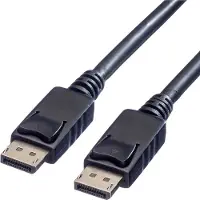 Value DisplayPort kabel - versie 1.2 (4K 60Hz) - halogeenvrij (LSZH) en UL gecertificeerd / zwart - 2 meter