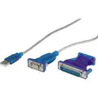 Value converter-kabel USB - serieel DB9, turkoois, 1,8 m