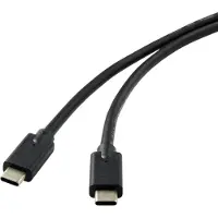 Renkforce RF-4531576 USB-kabel USB 3.2 Gen2x2 USB-C stekker 2.00 m Zwart Afgeschermd