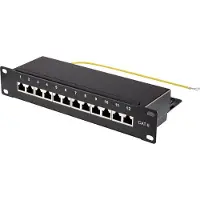 Renkforce netwerkpatchpaneel, 254 mm (10) CAT 6, 1 HE, volledig belegd