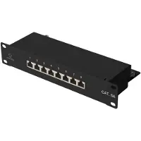 Renkforce RF-4870828 8 poorten Netwerkpatchpaneel 254 mm (10) CAT 6A 1 HE Ingericht