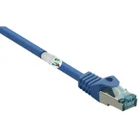 Renkforce RF-5043920 RJ45 Netwerkkabel, patchkabel CAT 6A S/FTP 15.00 m Blauw Snagless, Vlambestendig 1 stuk(s)