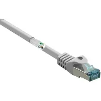 Renkforce RF-5043948 RJ45 Netwerkkabel, patchkabel CAT 6A S/FTP 10.00 m Grijs Vlambestendig 1 stuk(s)