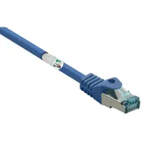 Renkforce RF-5056418 RJ45 Netwerkkabel, patchkabel CAT 6A S/FTP 20.00 m Blauw Snagless, Vlambestendig 1 stuk(s)