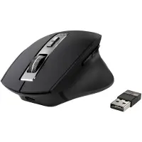Renkforce RF-WM-300 Ergonomische muis Bluetooth, Draadloos Optisch Zwart/grijs 7 Toetsen 2400 dpi Ergonomisch