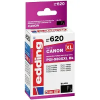 Edding Inktcartridge vervangt Canon PGI-580BK XXL Compatibel Zwart EDD-620 18-620