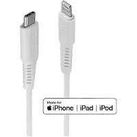 Lindy 31316 USB-kabel USB 2.0 Apple Lightning stekker, USB-C stekker 1.00 m Wit Afgeschermd