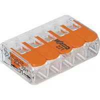 Wago 5 Terminals Connection Terminal Oranje 0.5-6 mm2