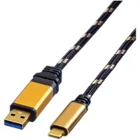 Roline GOLD USB 3.2 Gen 1 kabel, A-C, M/M, 1 m