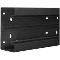 Hager BR6513019011 Kabelgoot Onderdeel (l x b) 2000 mm x 130 mm Zwart 2 m
