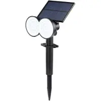 Sygonix SY-5770784 Spot op zonne-energie SMD LED 0.9 W Zwart