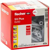 Fischer Universele plug SX 6x50mm - 100 stuks