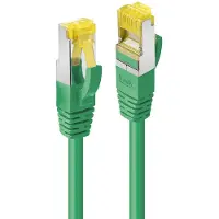 Lindy 47649 RJ45 USB-kabel CAT 6A S/FTP 3.00 m Groen Snagless, Afscherming totaal, Afgeschermd, Afscherming gevlochten, Folie afscherming, Verdraaide paren,