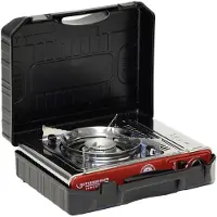 Rothenberger Deluxe - Camping kooktoestel gas - 1-pits - 2200 W - Rood Zilver