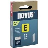 Novus Tacker Spijkers E J/14 mm - Platte spijker - Vezinkt - 1000 stuks
