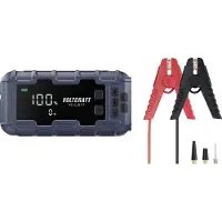 Voltcraft Snelstartsysteem VC-CJS77 VC-16533725 Starthulpstroom: 600 A 2x USB-contact, Laad- en opslagstation, Elektronische bescherming, Compressor,