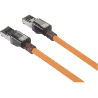 Renkforce RJ45 Netwerkkabel, patchkabel CAT 6A S/FTP 10.00 m Oranje Port-Finder-functie, Halogeenvrij, Vlambestendig 1 stuk(s)