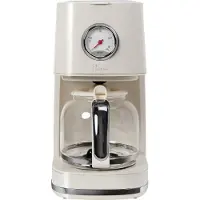 BIKITCHEN nostalgia 150 Koffiezetapparaat Crèmewit (glanzend) Capaciteit koppen: 12 Glazen kan, Warmhoudfunctie