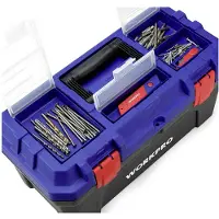 Workpro WP283002 507 x 254 x259 mm Gereedschapskist (leeg) Blauw, Zwart