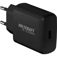 Voltcraft UC-1C20W01 USB-oplader 20 W 1x USB-C USB PD, USB PD 3.0 Zwart Binnen GaN
