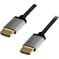 Logilink HDMI AV Aansluitkabel [1x HDMI-stekker - 1x HDMI-stekker] 5 m Zwart-grijs