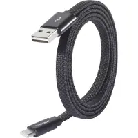 Renkforce RF-6872560 USB-kabel USB 2.0 USB-A stekker, USB-C stekker 1.00 m Zwart Met magnetische opwikkeling