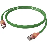 EasyLan DualBoot LED-patchkabel RJ45 S/FTP Cat.6A (klasse EA), met saCon-connector, LSOH, groen, 7 meter