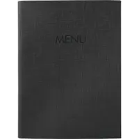 Sigel SM203 DIN A5 1 stuk(s) Incl. 2 dubbele transparante hoezen voor 8 paginas, Rubberen binding Zwart