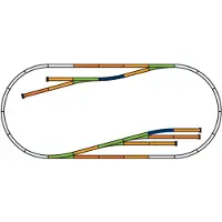 Piko h0 H0 Piko A-rails 55330 Uitbreidingsset Set D 205 cm 1 set(s)