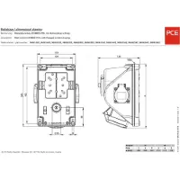 Pce 96062552 CEE-wandcontactdoos 32 A 5-polig 400 V 1 stuk(s)