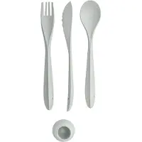 Koziol Bestekset Tulip 22,5 Cm Thermoplast Grijs 4-delig