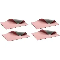 Bitz Placemat Grey Light pink (4-delig)-46 x 33 cm