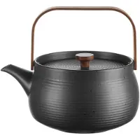 Asa selection Theepot Japandi With Wooden Handle Black 1,5 L