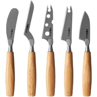 Boska Amigo Cheese Knife Set Small 306940 beukenhout, 5-delige kaasmessenset