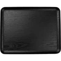Asa selection Dienblad Wood Black Rectangular Black 36 x 28 cm