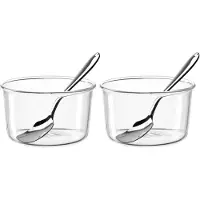 Leonardo VETRO Schaal met lepel VETRO - set/2