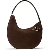 Ralph Lauren Dames Grote bruine suède Tasha schoudertas (OSFA), Casual 431980157009