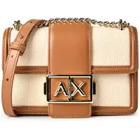 Armani Exchange Schoudertas 'JODIE' beige / karamel
